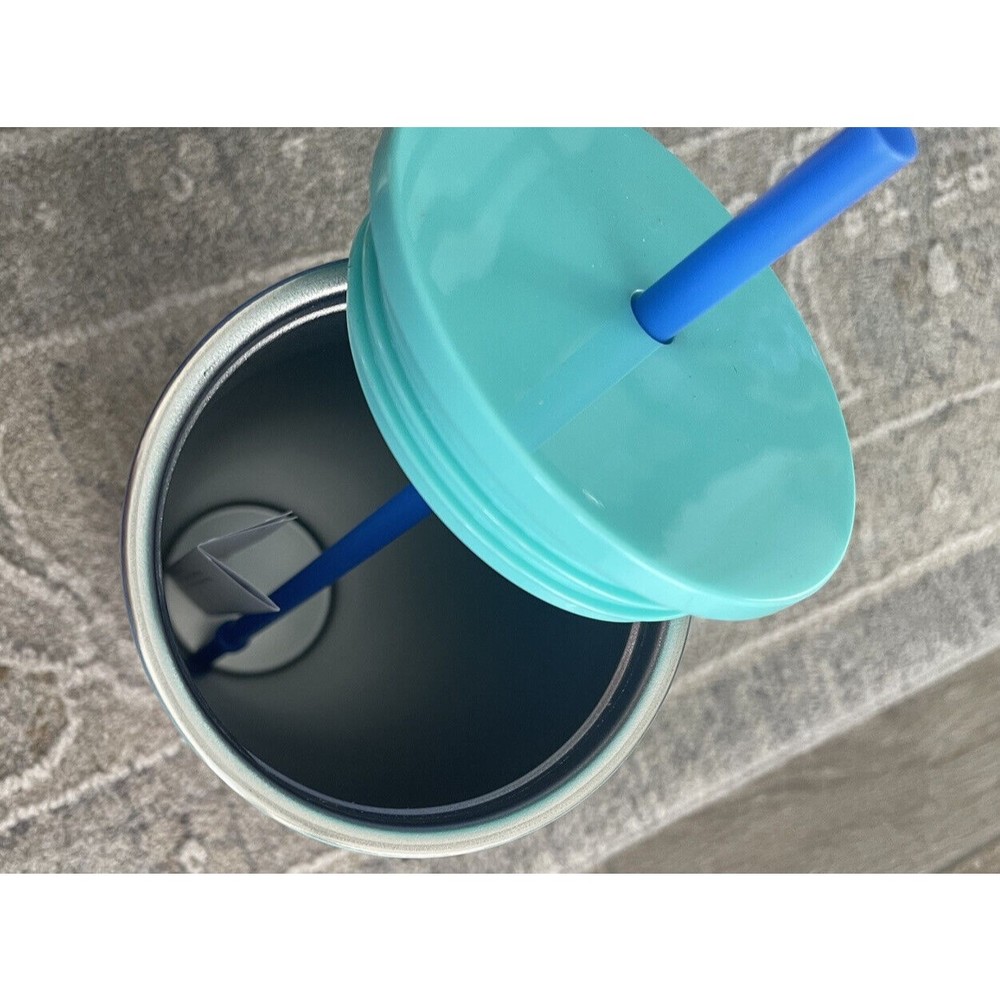 Starbucks HTF! BNWT 2021 Teal Purple Blue Ombre Tumber Stainless Steel - Picture 4 of 5